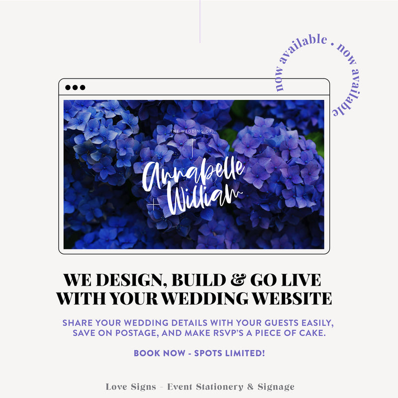 Annabelle Wedding Website / Single Page (Scrolling - WWSP801)