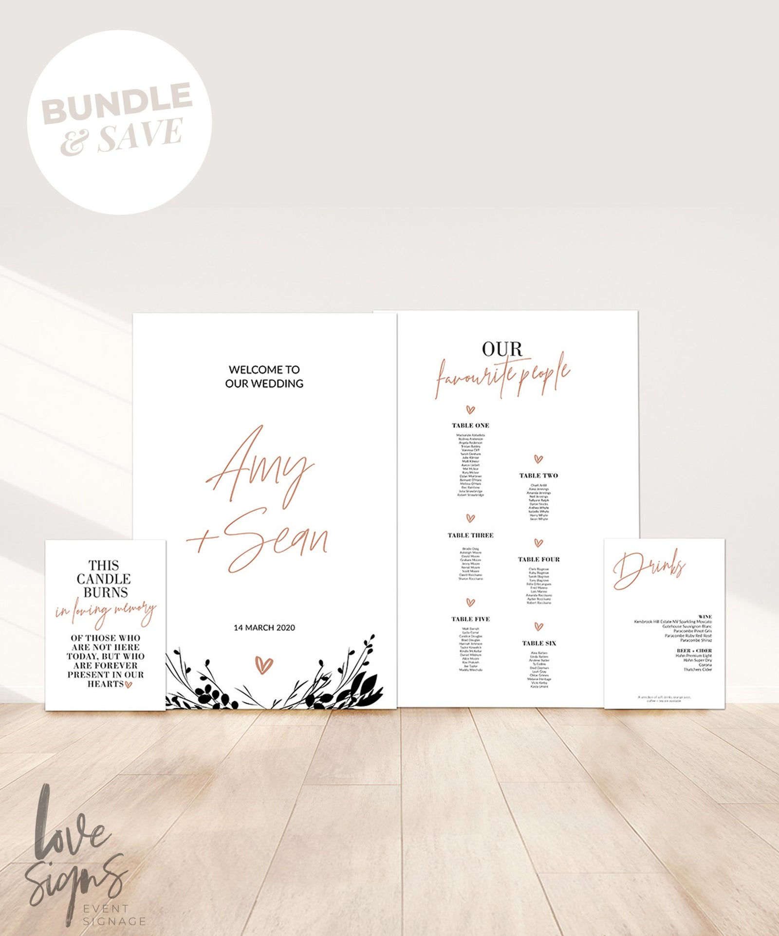 Wedding Sign Bundles