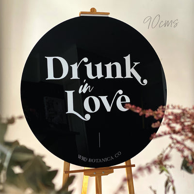Round Circle Wedding Welcome Sign