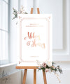 ART DECO ENGAGEMENT WELCOME SIGN / WHITE (E114)