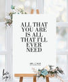 CLASSIC MODERN QUOTABLE SCRIPTURE SIGN / WHITE ACRYLIC (Q920)