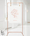 CALLIGRAPHY QUOTABLE SCRIPTURE SIGN / WHITE ACRYLIC (Q925) / SONG OF SOLOMON 3:4